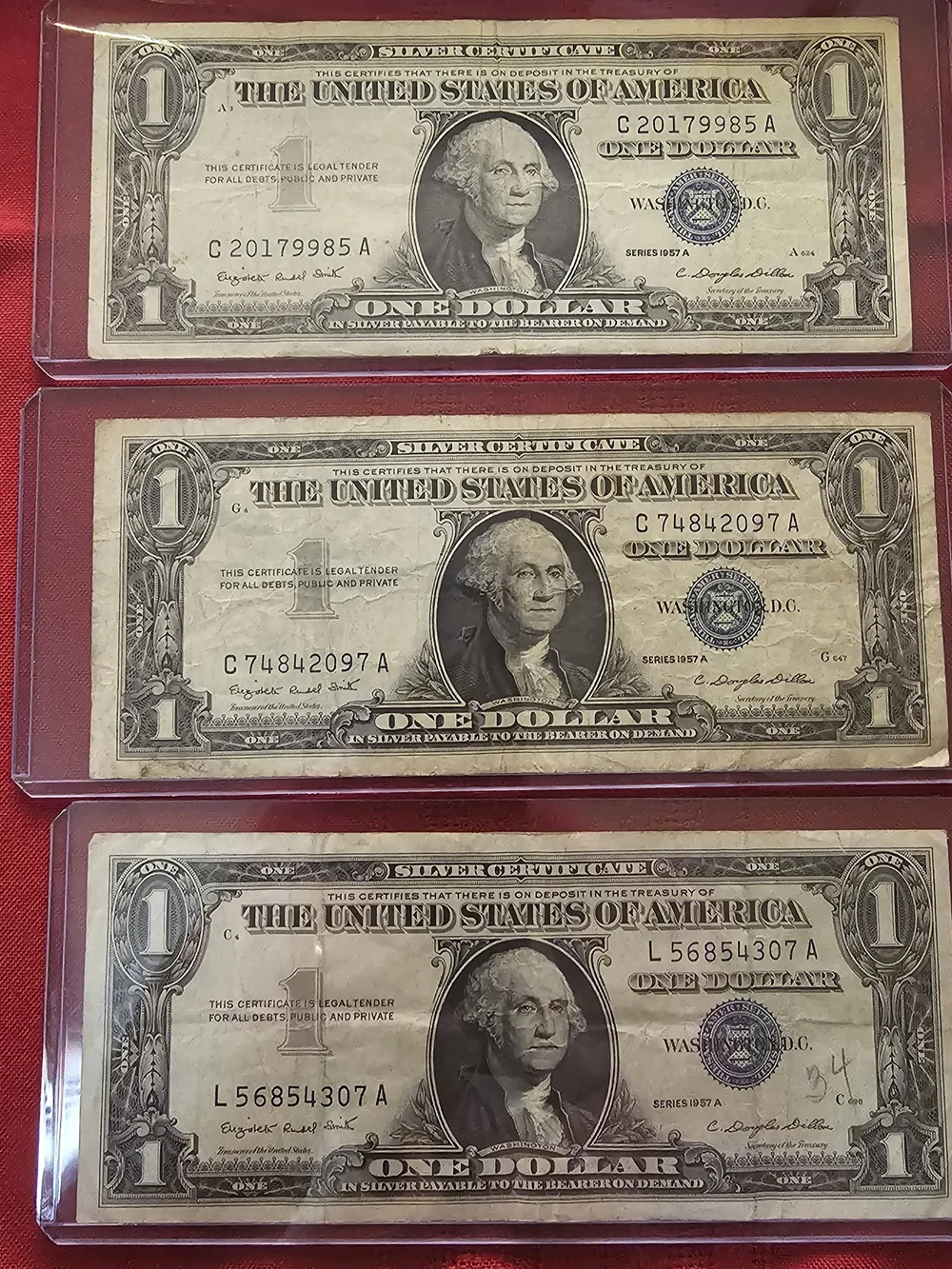 Vintage Silver Certificate Necktie - Black/Gray Pattern - Picture 1 of 5